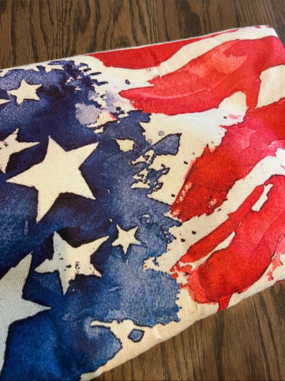 Patriotic Red and Blue Flag Accent Pillow Cover - Home Accents